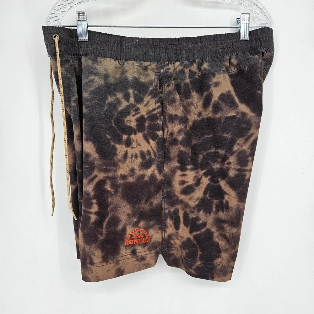 Howler Brothers Boardshorts Mens 34 Deep Set Sky Tie Dye Beach Bum